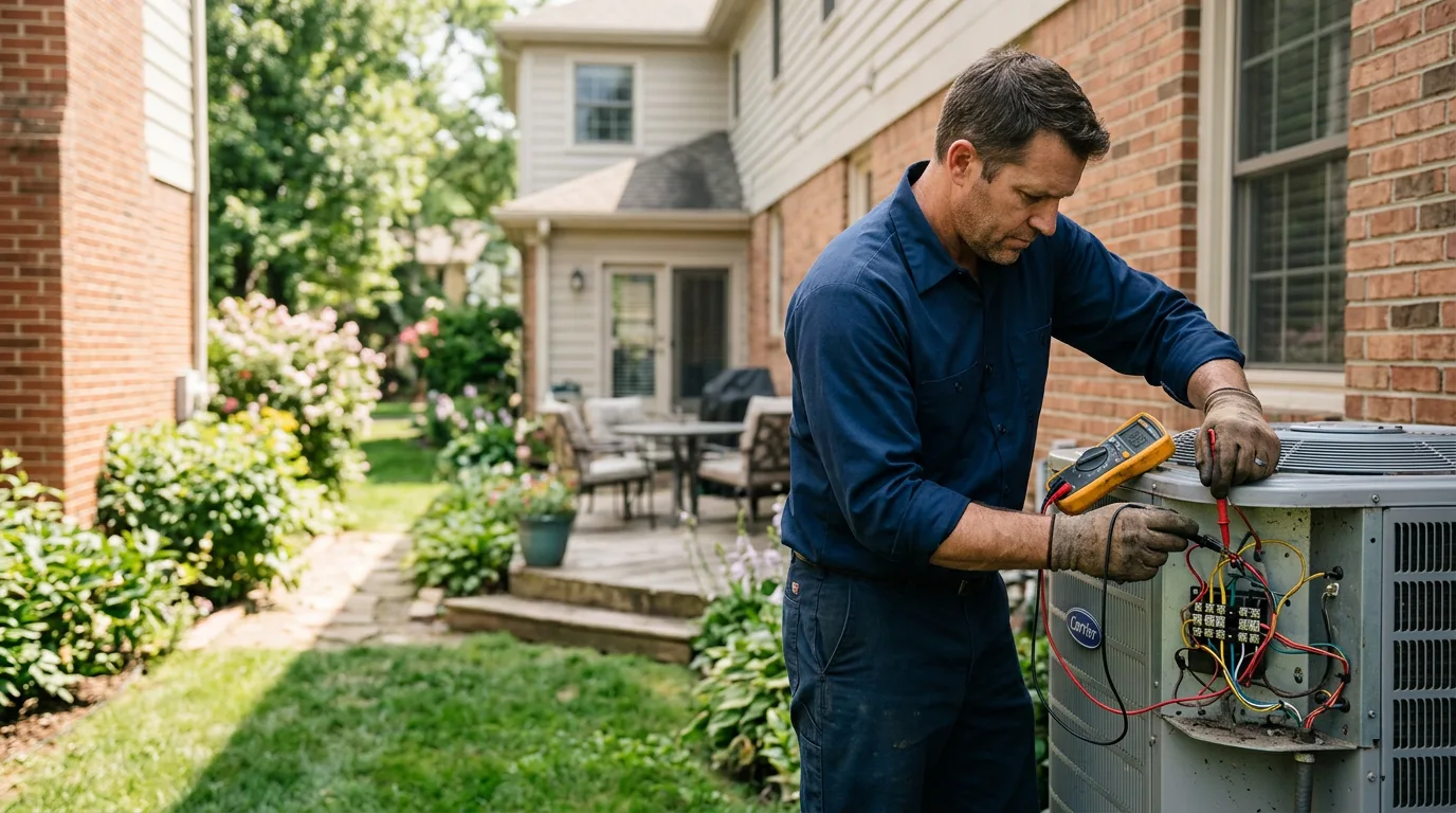 HVAC technician working near Carteret, NJ